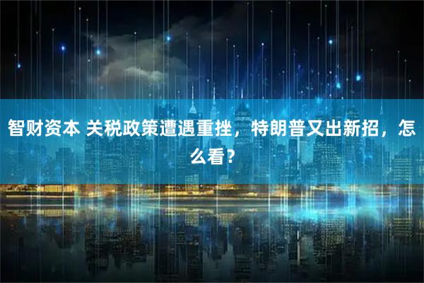 智财资本 关税政策遭遇重挫，特朗普又出新招，怎么看？