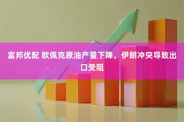 富邦优配 欧佩克原油产量下降，伊朗冲突导致出口受阻