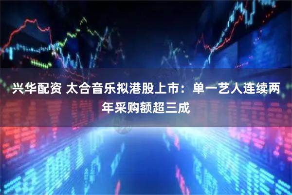 兴华配资 太合音乐拟港股上市：单一艺人连续两年采购额超三成